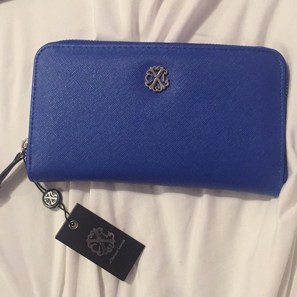AHQ blue wallet/wristlet